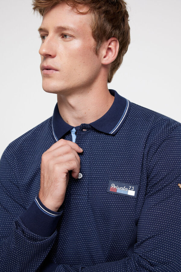 Privata Navy "Privata 73" polo shirt  Blue