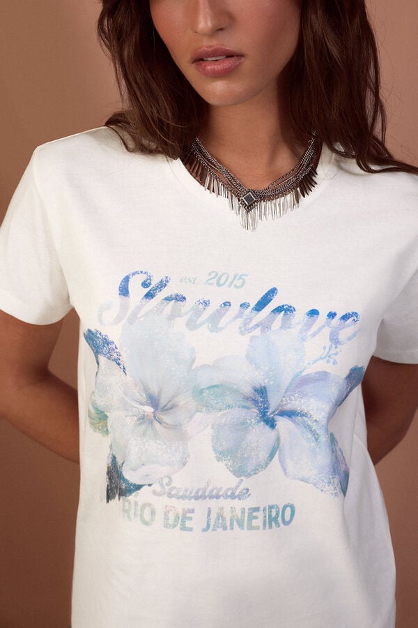 Slowlove T-shirt estampada Multicolorido