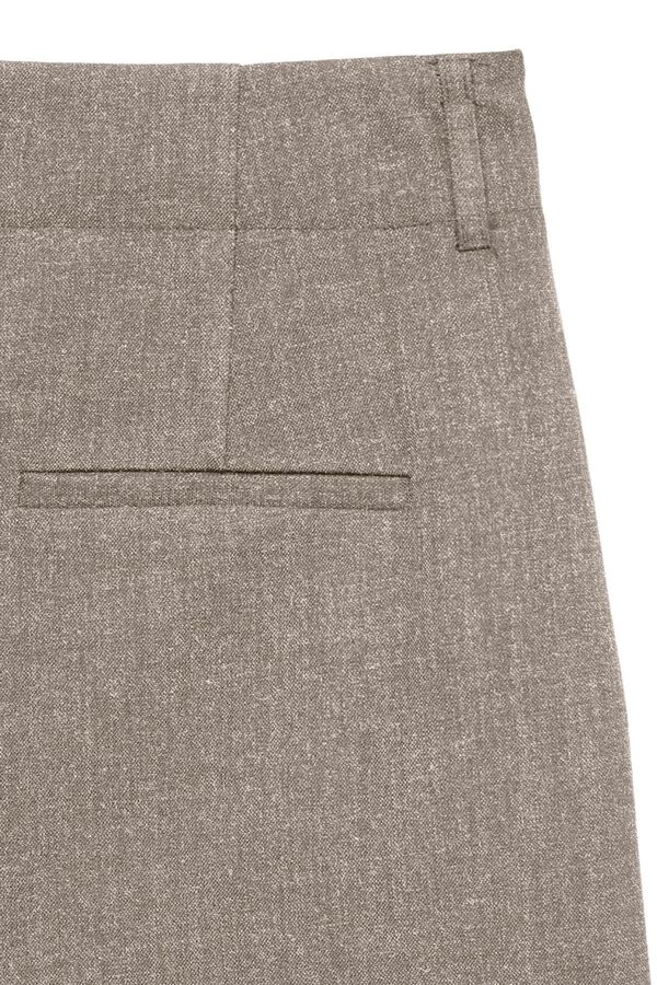 Vero Moda Cal&ccedil;a de vestir perna reta Castanho