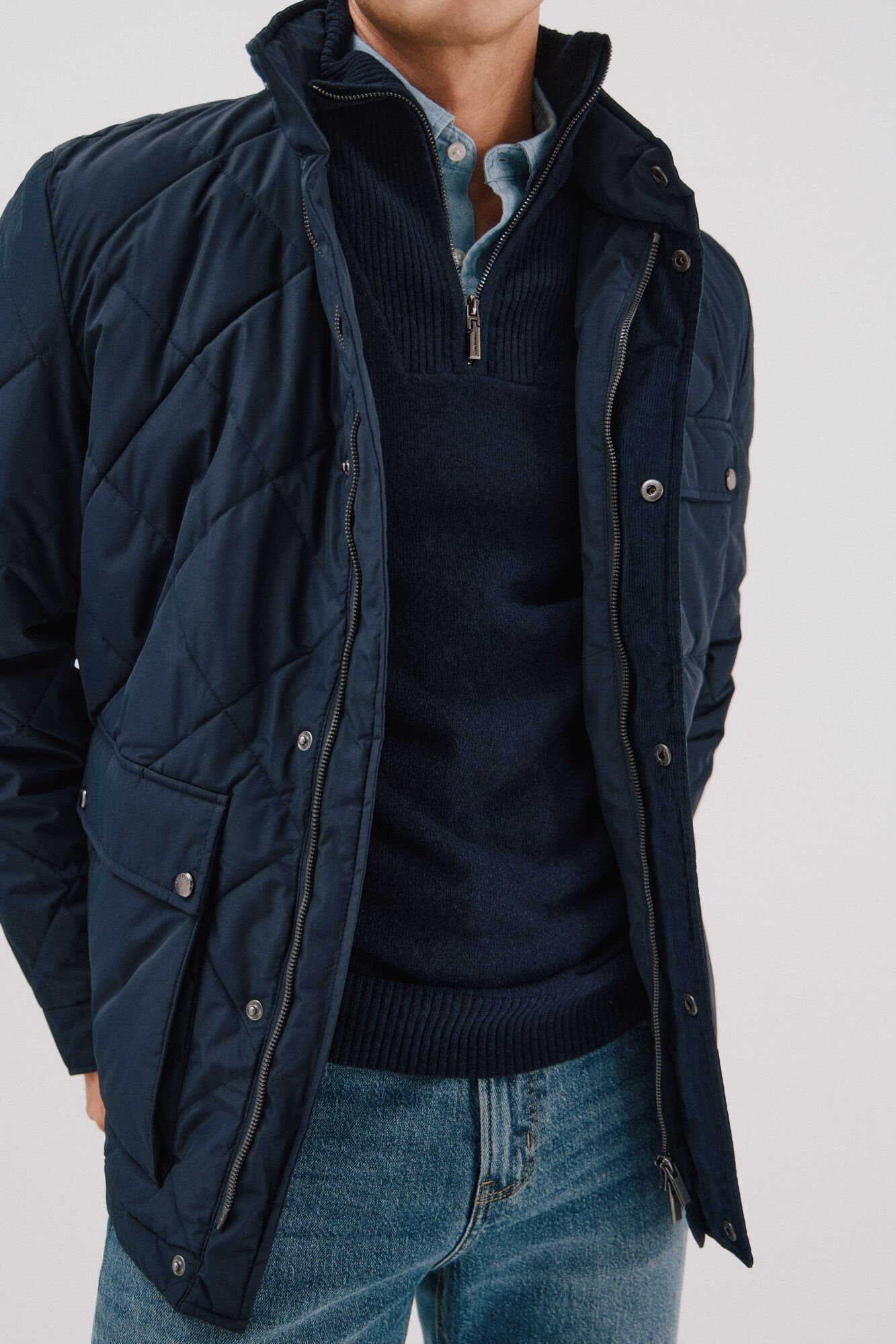 Cortefiel Diamond quilted jacket