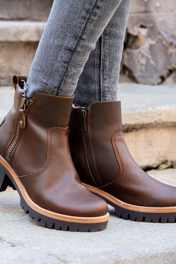 Panama Jack Botins de salto alto femininas Castanho