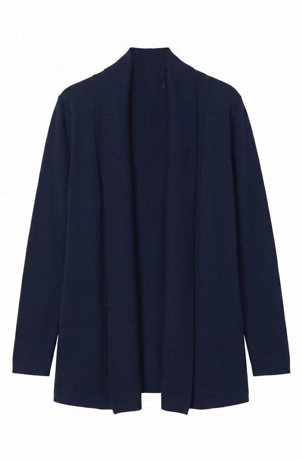 Cortefiel Chaqueta cuello chal Azul marino
