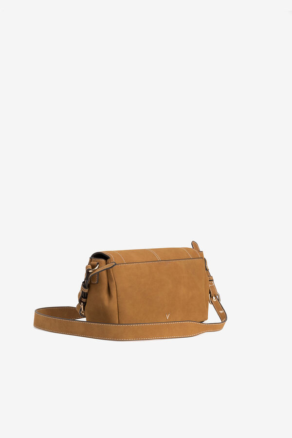 Vilanova Embroidered flap handbag Gold