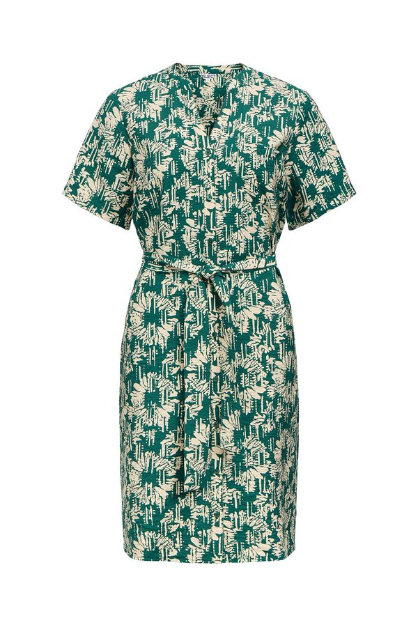 Object Printed short dress Turquoise