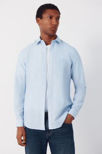 Cortefiel Plain linen cotton shirt