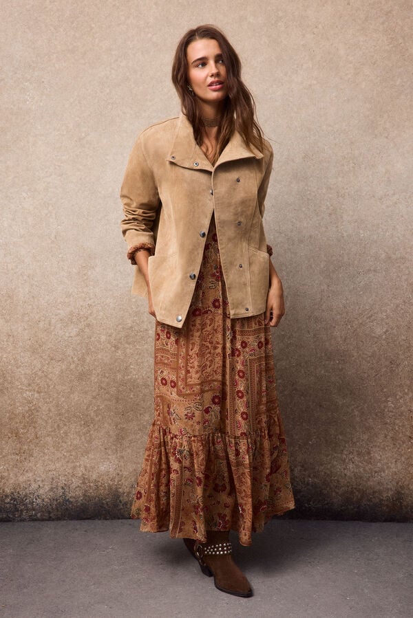 Slowlove Leather jacket Nude