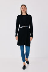 Cortefiel Fine knit jacket Black
