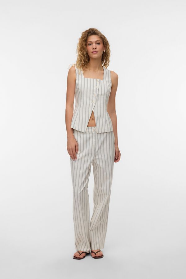 Vero Moda Chaleco escote cuadrado Blanco