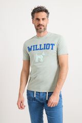 Williot Patch logo T-shirt Kaki