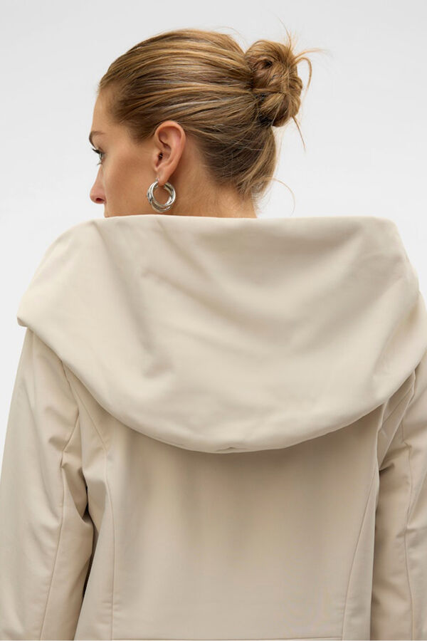 Vero Moda Medidas do sobretudo efeito neoprene  Cinzento