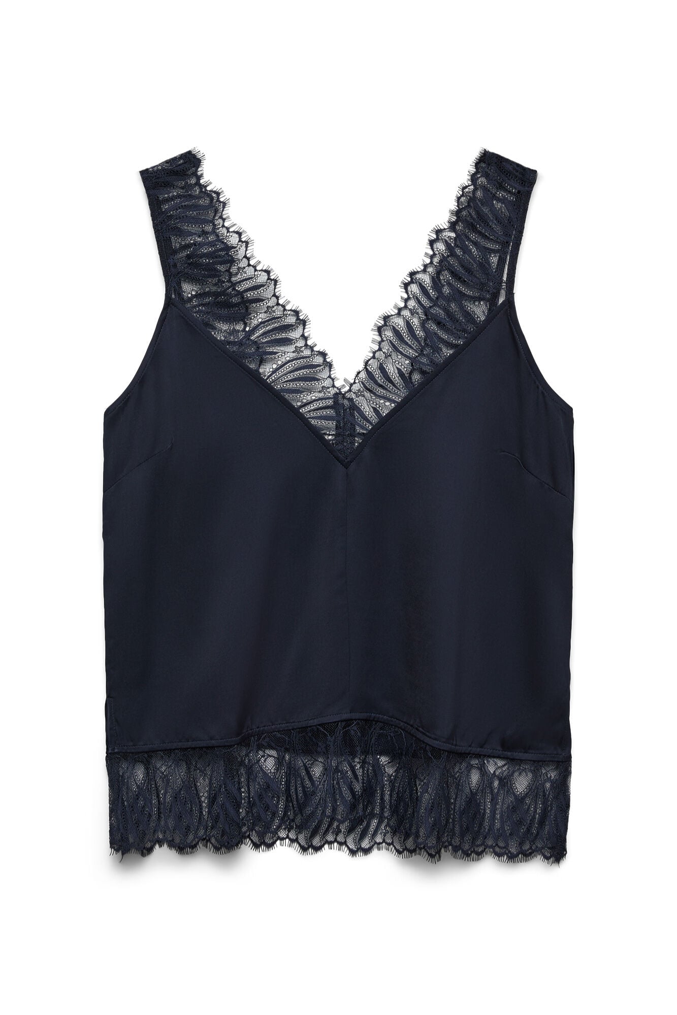 Vero Moda Top de lingerie acetinado com renda