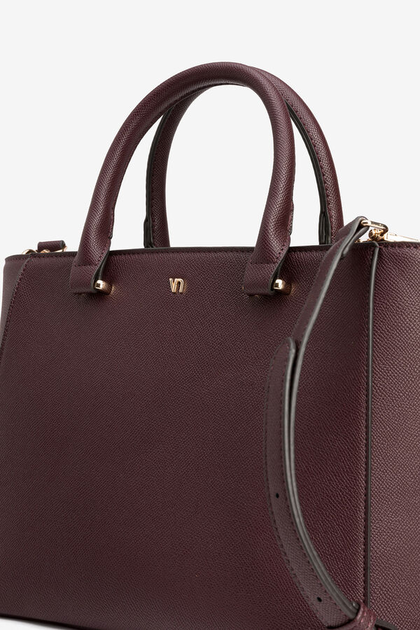 Vilanova Mala City Leather Effect Castanho