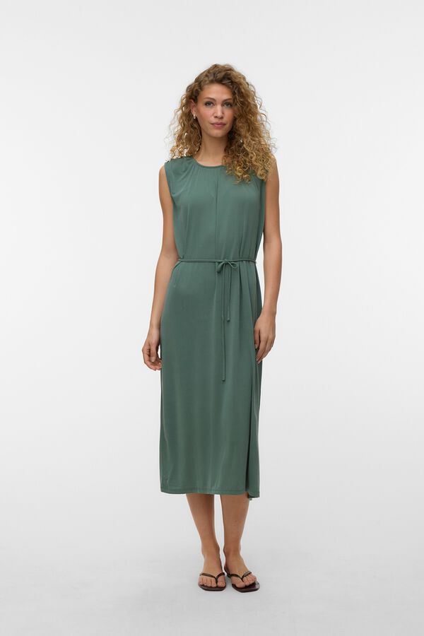 Vero Moda Vestido 7/8 sem mangas Verde