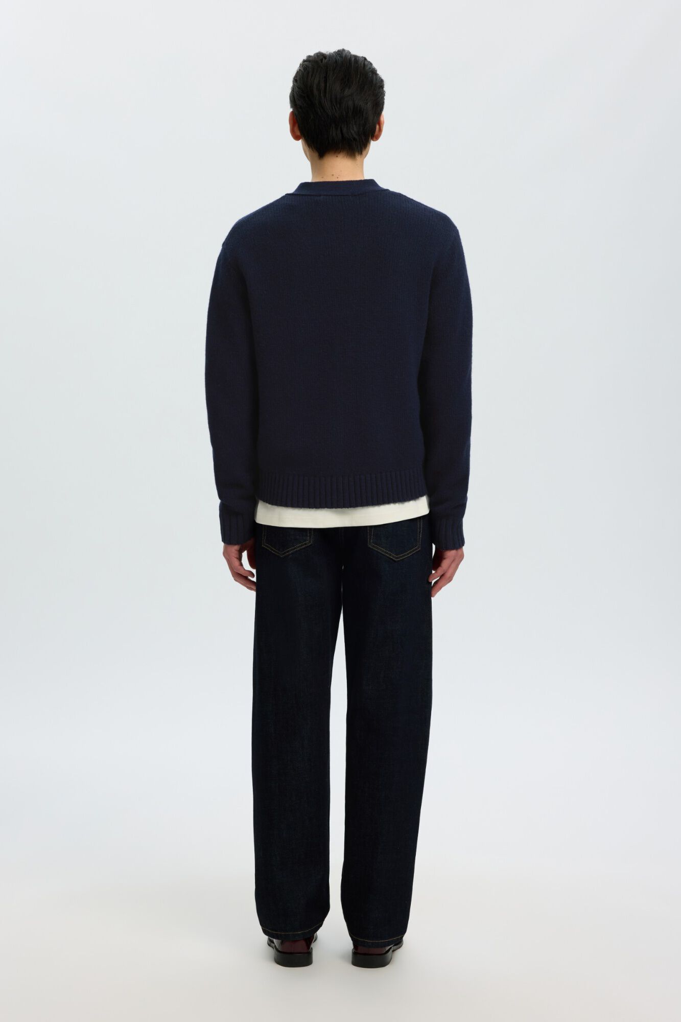 Selected RWS wool relaxed fit cardigan