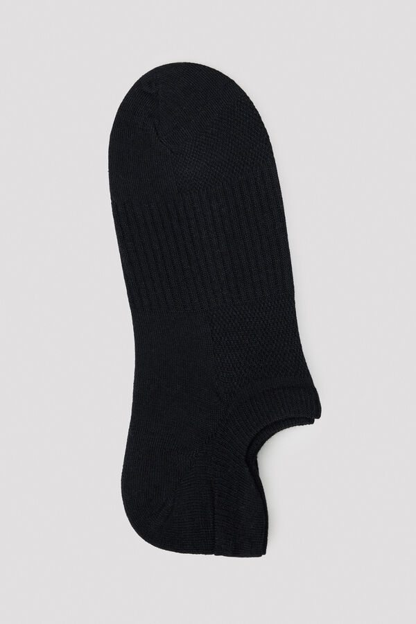 Cortefiel Ankle sock with COOLMAX&reg; Black