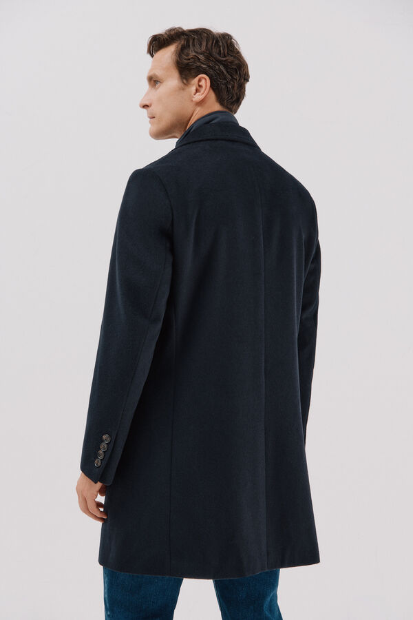 Cortefiel Sobretudo vistas removíveis Azul