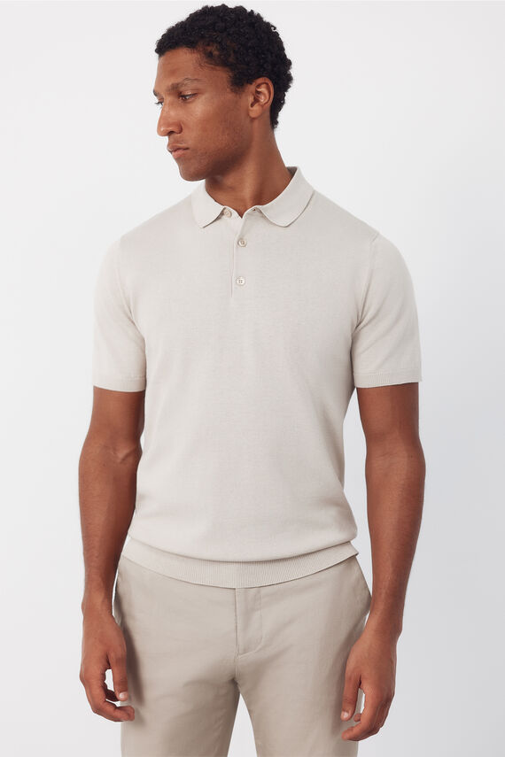 Jersey polo básico manga corta