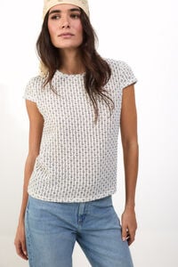 Slowlove Top manga corta crochet