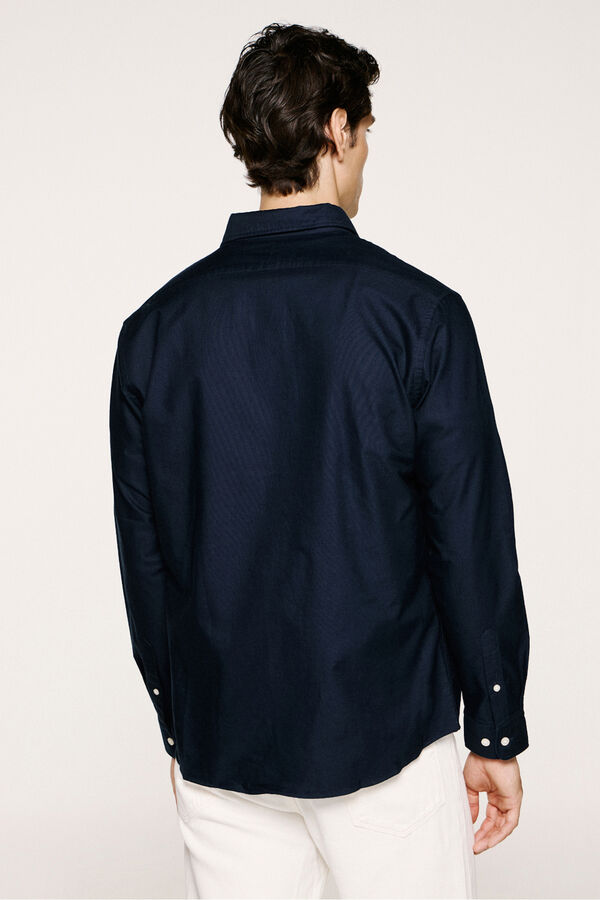 Selected Regular Fit Oxford Shirt  Navy