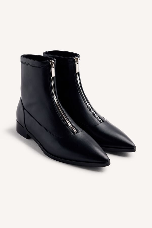 Gioseppo Elastic zip fastening ankle boots Black