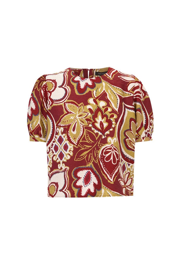 Cortefiel Blusa estampada Multicolor