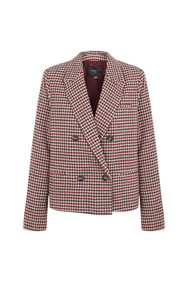 Cortefiel Short blazer Maroon