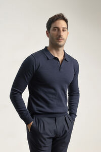 PuroEGO Camisola gola em bico algodão