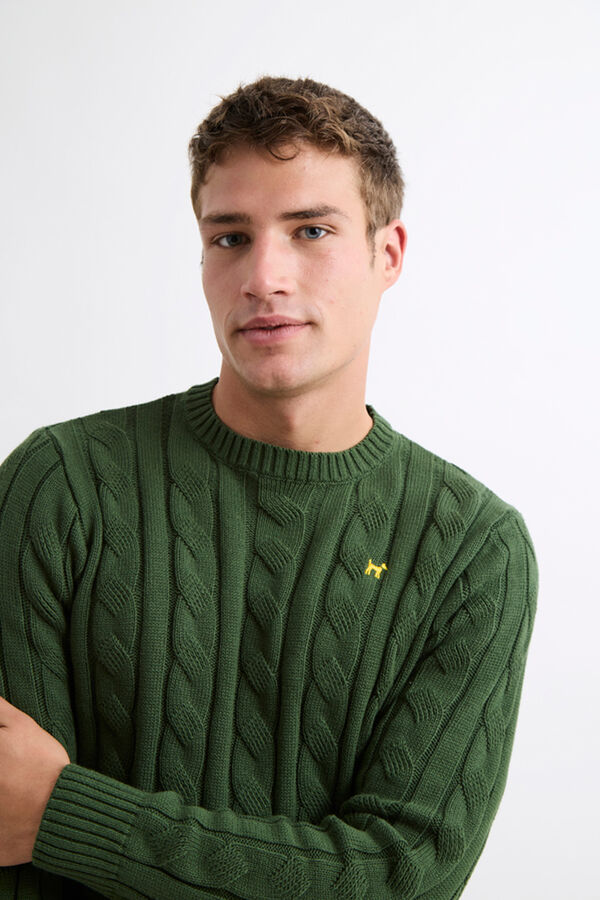 Williot Camisola trançado Verde