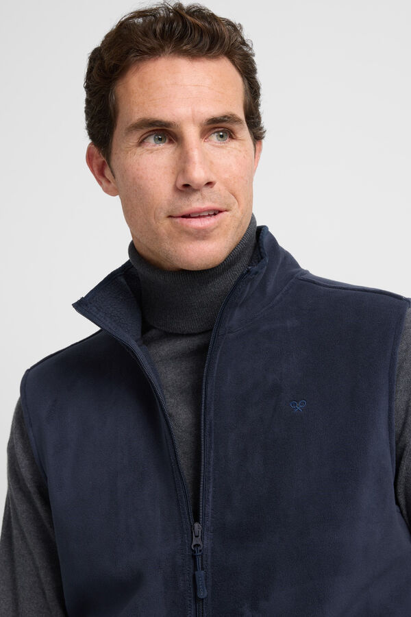 Silbon Chaleco polar Azul marino