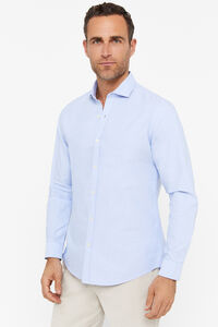 Cortefiel Plain Oxford slim shirt Blue