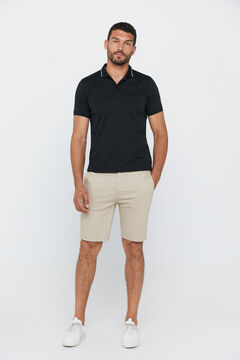 Cortefiel Coloured denim Bermuda shorts Beige