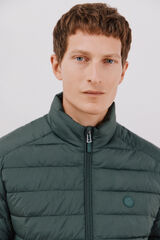 Cortefiel Ultra-light quilted jacket Dark green
