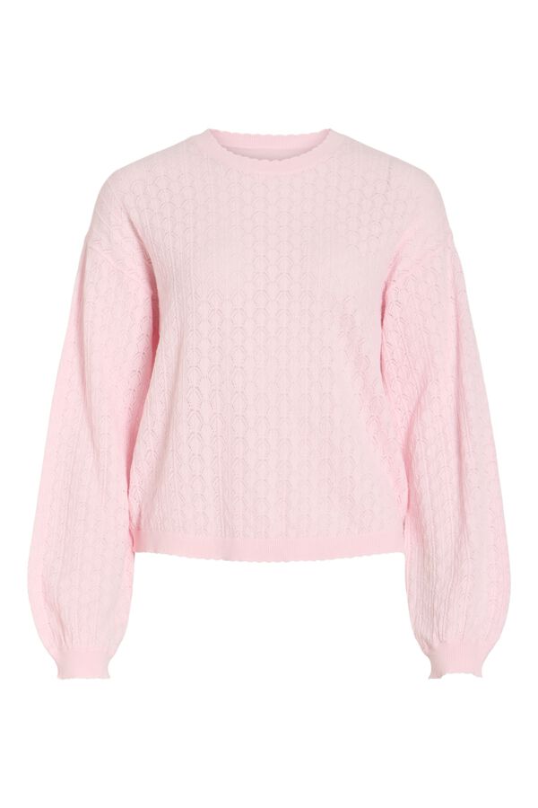 Vila Camisola de malha pointelle com viscose Subiu