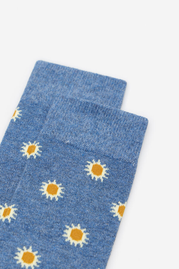 Cortefiel Suns motif socks Blue
