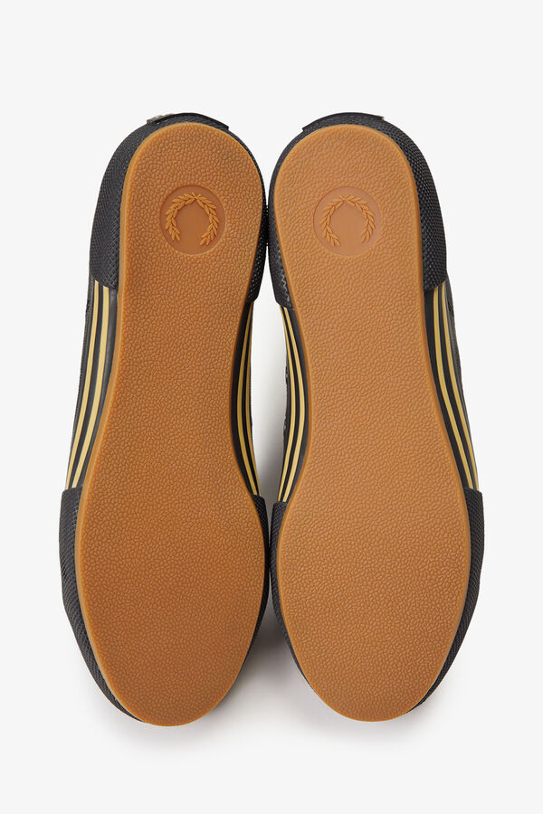 Fred Perry Sapatilha B708 Vintage Canva Preto