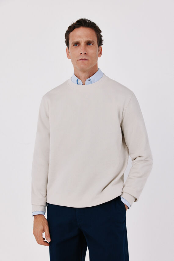 Sudadera cuello caja