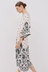 Cortefiel Vestido estampado com franzidos Impressão