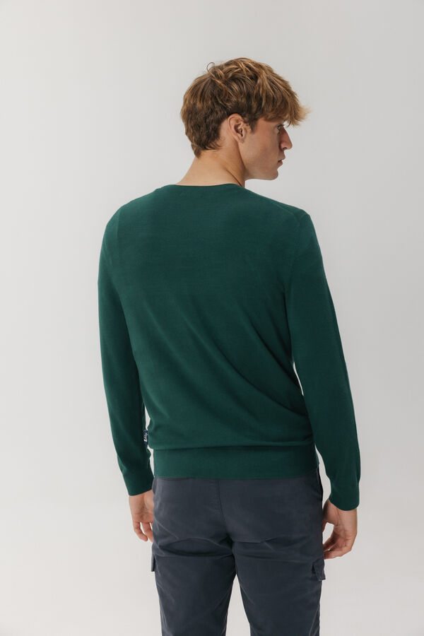 elPulpo Camisola básica com logo Verde