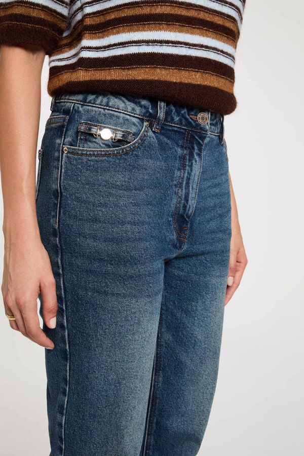 Morgan Jeans retos de cintura alta Azul