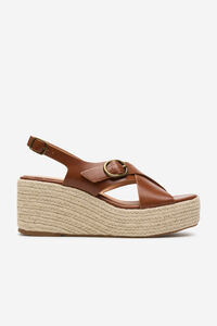 Cortefiel Crossed wedge sandal