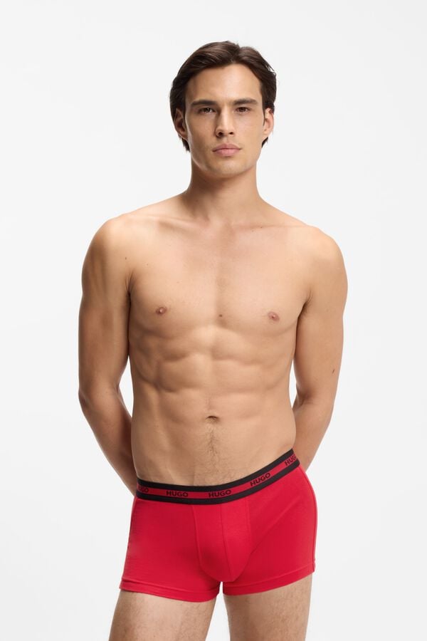 HUGO Pacote com 3 boxers Vermelho