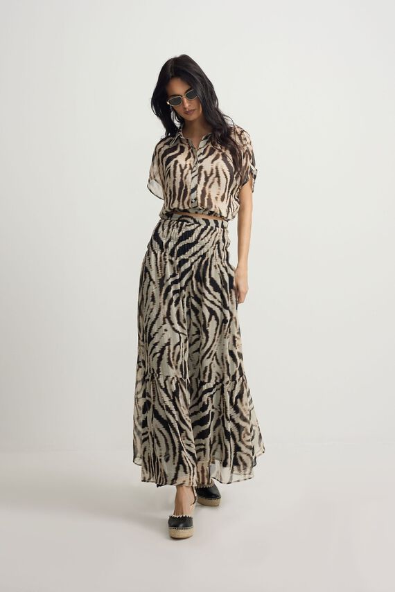 Blusa estampado animal print