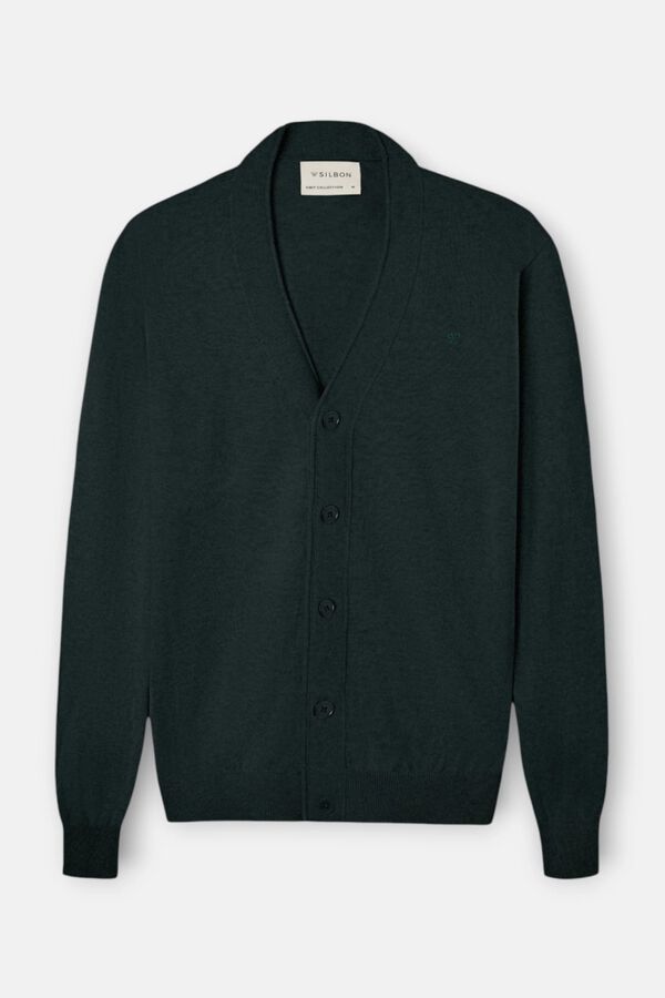 Silbon Classic cardigan Green