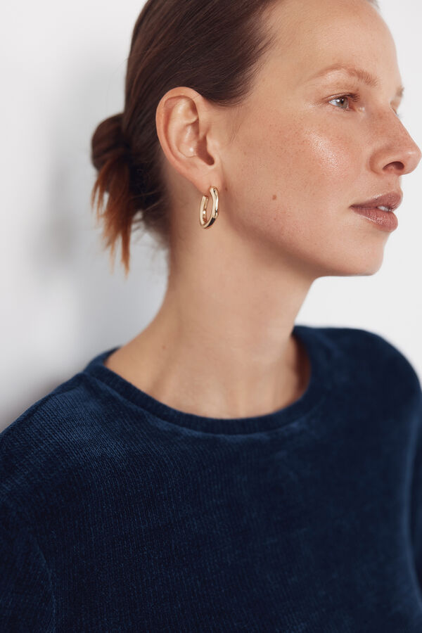 Cortefiel Camiseta chenilla Azul marino