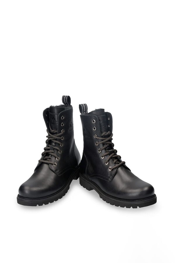 Panama Jack Botas de mulher em pele napa Preto