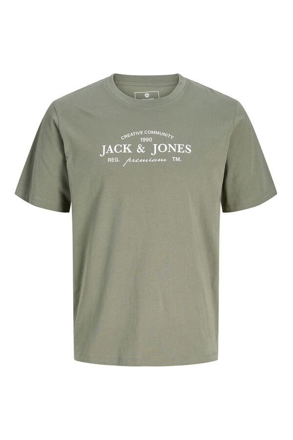 Jack & Jones Cotton regular fit T-shirt Green
