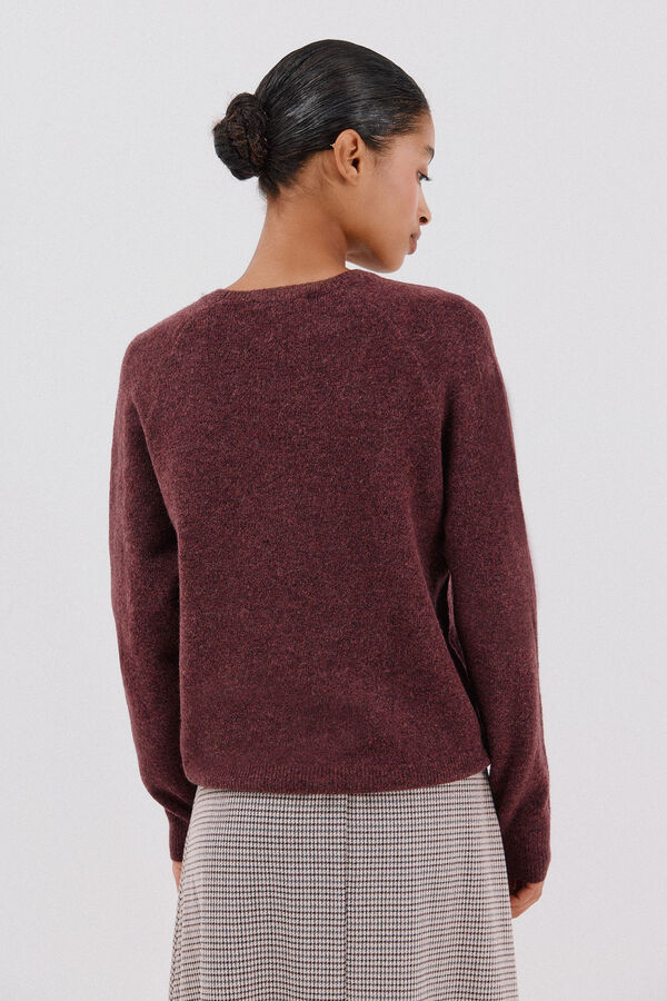 Cortefiel Jersey tacto suave Vino