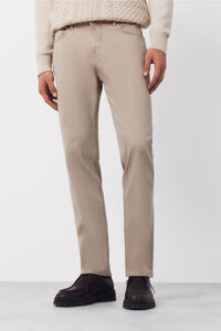 Cortefiel 5-pocket regular fit coloured trousers