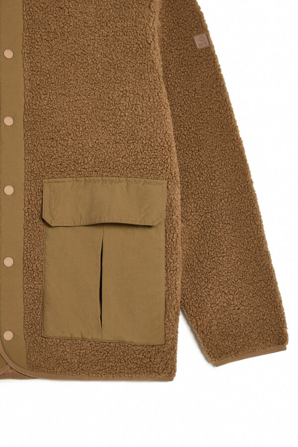OOTO Chaqueta capucha con botones Beige
