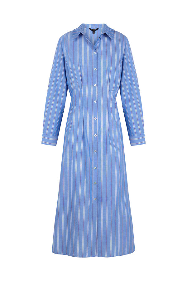 Cortefiel Striped shirt dress Printed blue